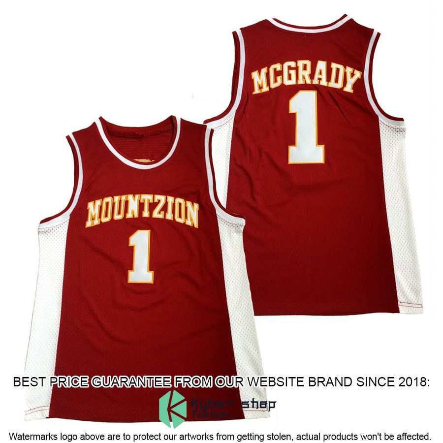 Tracy McGrady Mount Zion High School red Basketball Jersey