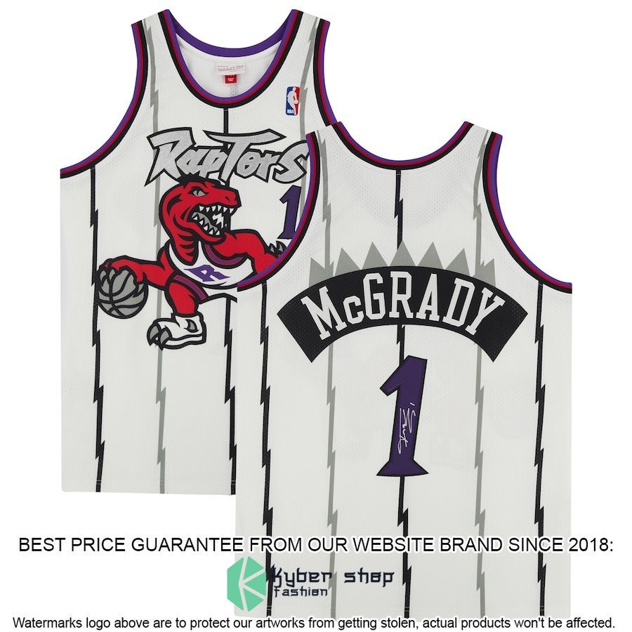 Tracy McGrady Toronto Raptors Mitchell & Ness 1998 White Basketball Jersey