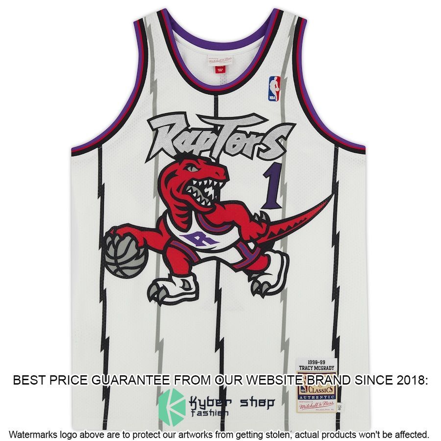 Tracy McGrady Toronto Raptors Mitchell & Ness 1998 White Basketball Jersey 3 Tracy McGrady Toronto Raptors Mitchell & Ness 1998 White Basketball Jersey word3