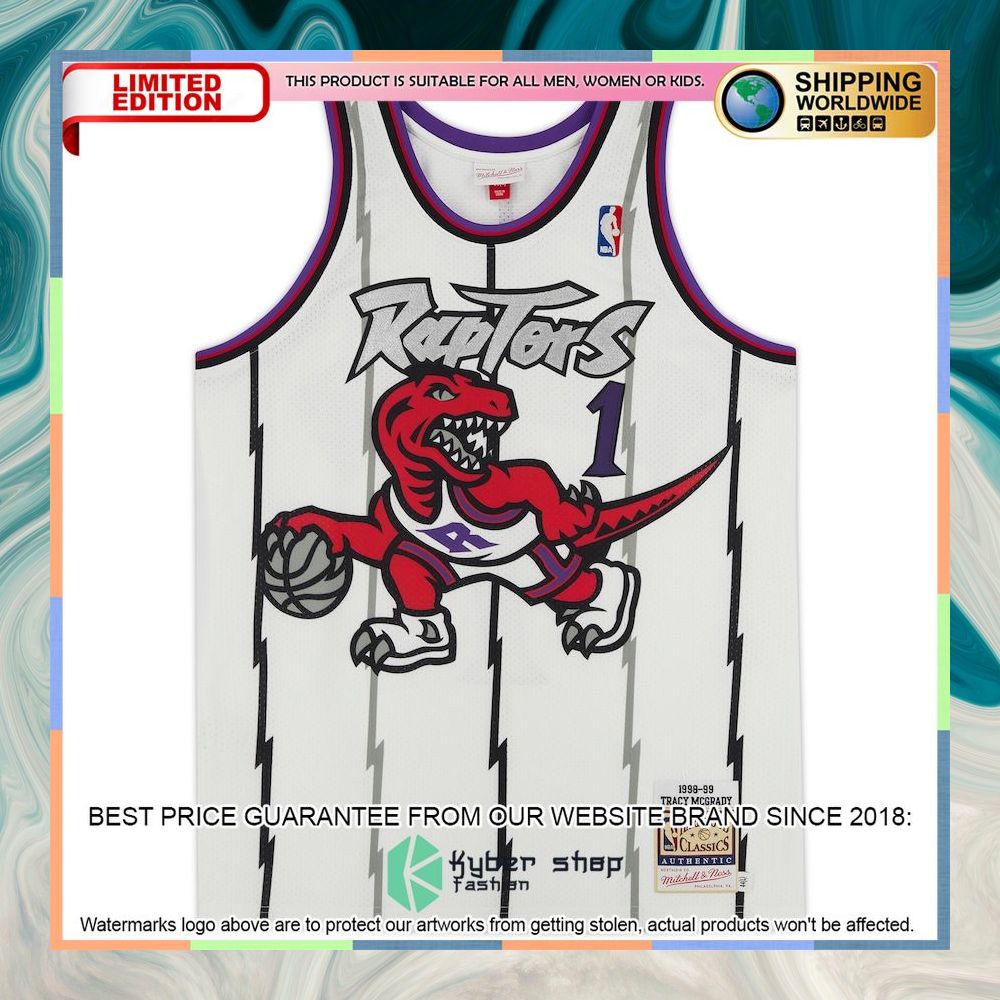 Tracy McGrady Toronto Raptors Mitchell & Ness 1998 White Basketball Jersey 6 Tracy McGrady Toronto Raptors Mitchell & Ness 1998 White Basketball Jersey word3