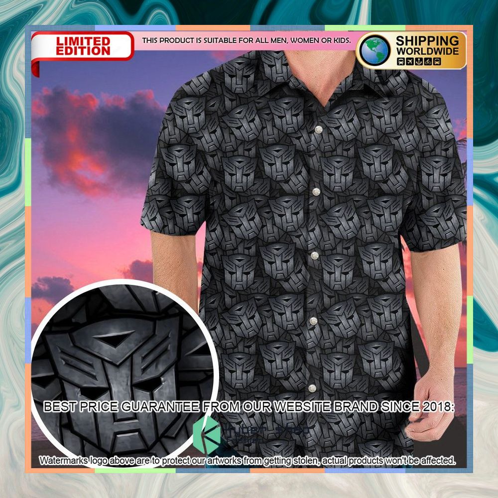 Transformers Pattern Hawaiian Shirt 5 Transformers Pattern Hawaiian Shirt word3