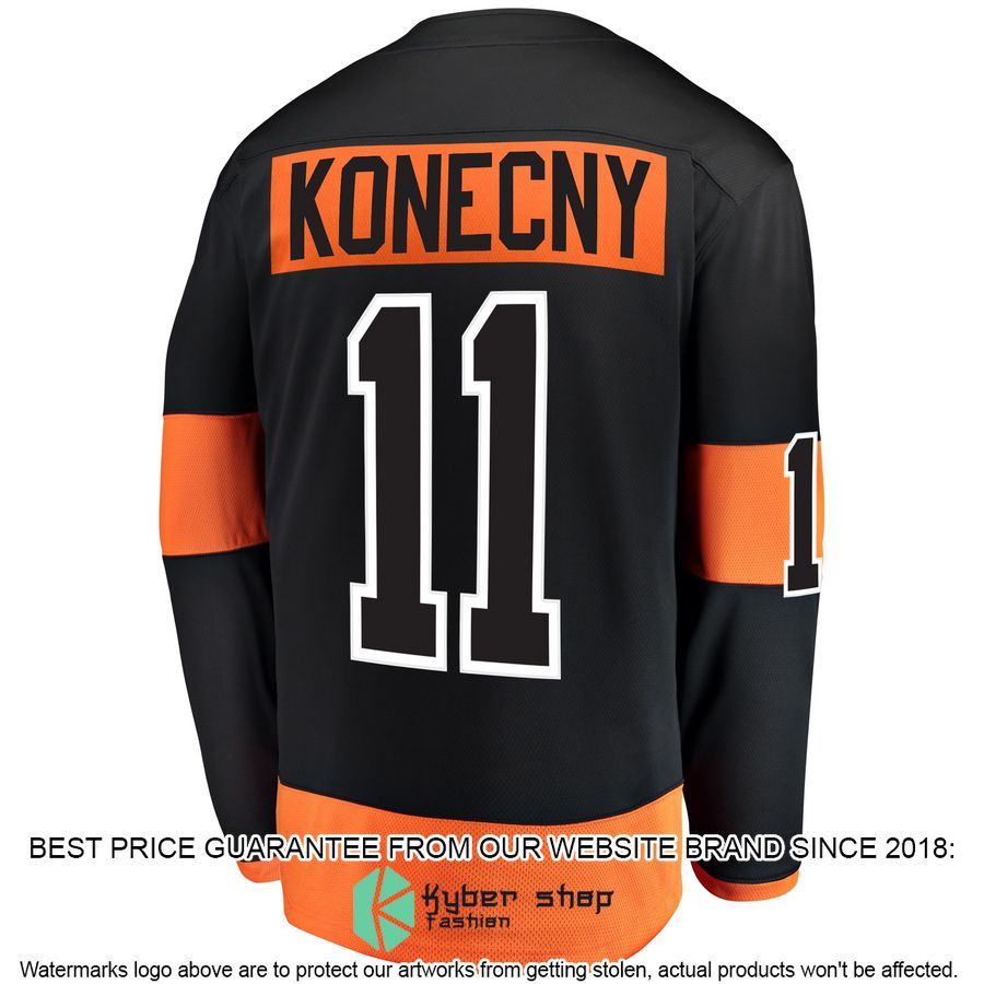 Travis Konecny Philadelphia Flyers Alternate Black Hockey Jersey 3 Travis Konecny Philadelphia Flyers Alternate Black Hockey Jersey word1