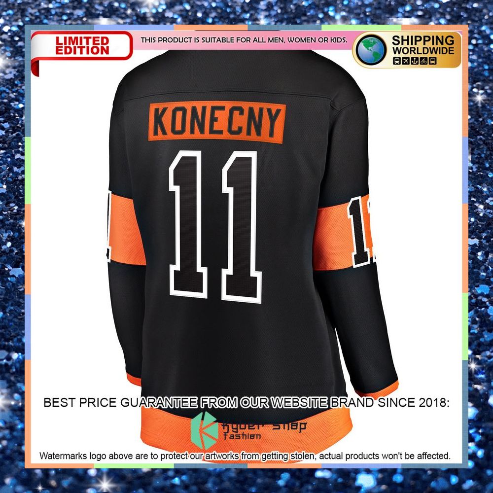 Travis Konecny Philadelphia Flyers Women's Alternate Premier Black Hockey Jersey 8 Travis Konecny Philadelphia Flyers Women's Alternate Premier Black Hockey Jersey word3