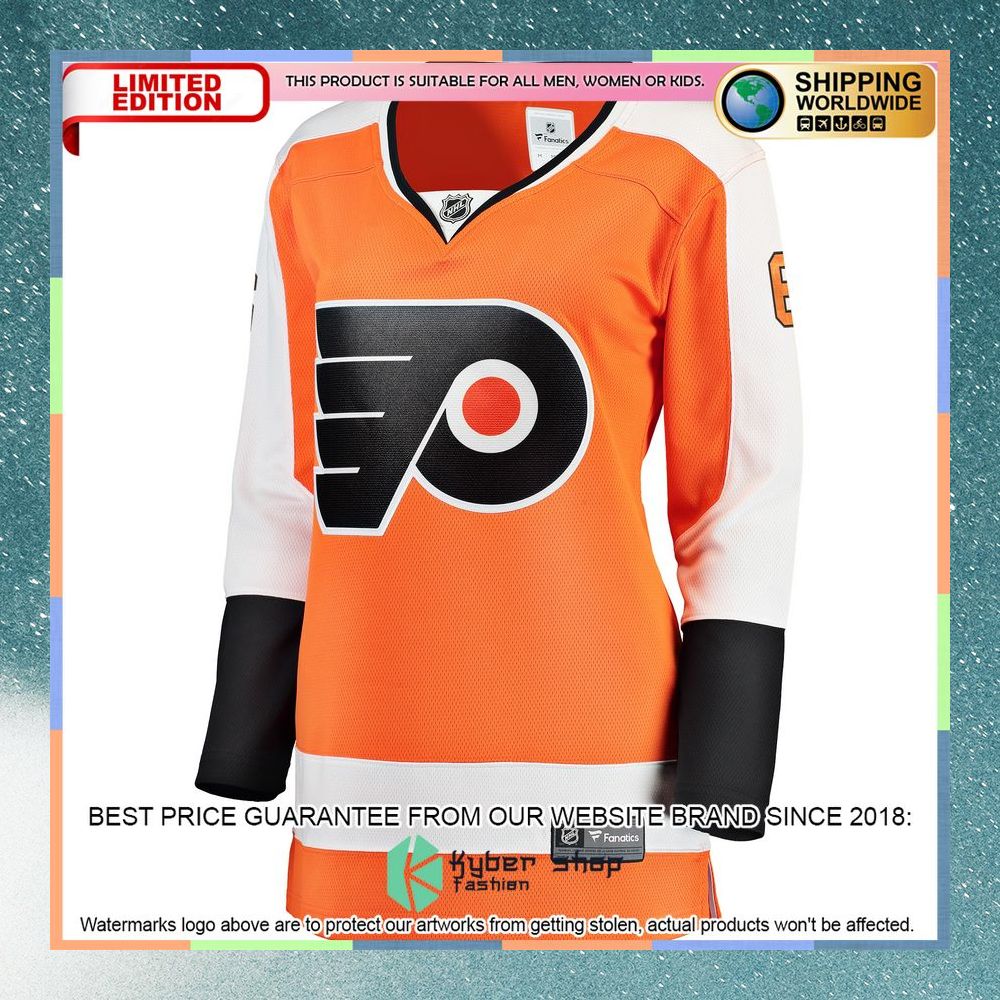 Travis Sanheim Philadelphia Flyers Women's Orange Hockey Jersey 6 Travis Sanheim Philadelphia Flyers Women's Orange Hockey Jersey word2