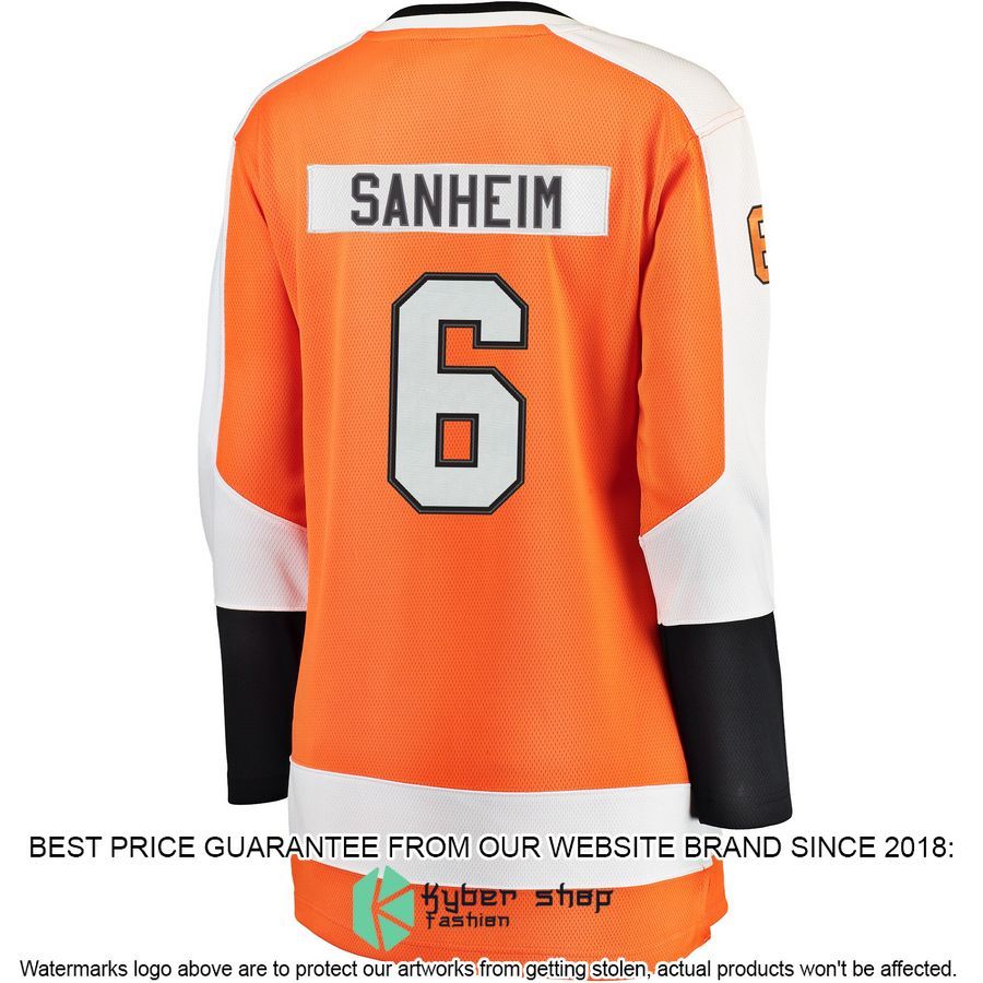 Travis Sanheim Philadelphia Flyers Women's Orange Hockey Jersey 3 Travis Sanheim Philadelphia Flyers Women's Orange Hockey Jersey word2