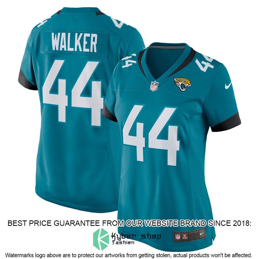 Travon Walker Jacksonville Jaguars Women's 2022 NFL Draft First Round Pick Teal Football Jersey