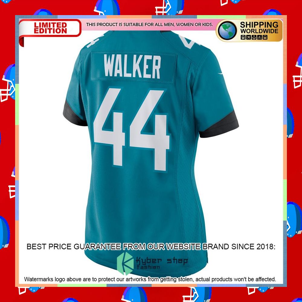 Travon Walker Jacksonville Jaguars Women's 2022 NFL Draft First Round Pick Teal Football Jersey 7 Travon Walker Jacksonville Jaguars Women's 2022 NFL Draft First Round Pick Teal Football Jersey word2