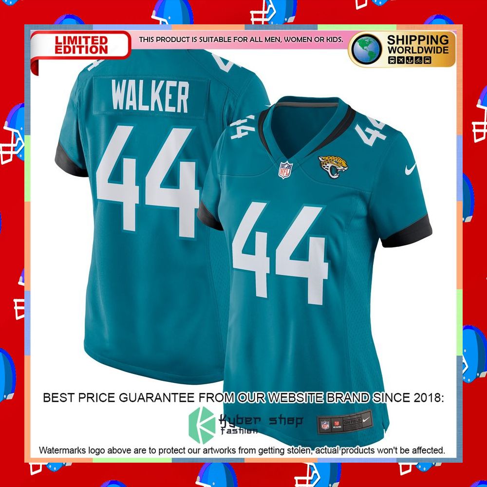 Travon Walker Jacksonville Jaguars Women's 2022 NFL Draft First Round Pick Teal Football Jersey 8 Travon Walker Jacksonville Jaguars Women's 2022 NFL Draft First Round Pick Teal Football Jersey word2