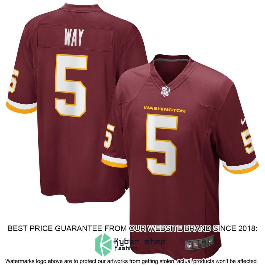 Tress Way Washington Football Team Burgundy Football Jersey 4 Tress Way Washington Football Team Burgundy Football Jersey word1