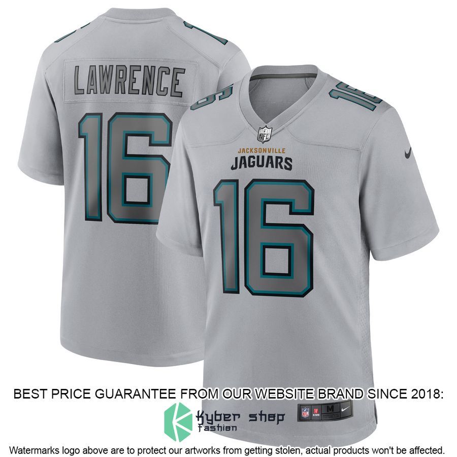 Trevor Lawrence Jacksonville Jaguars Atmosphere Fashion Gray Football Jersey