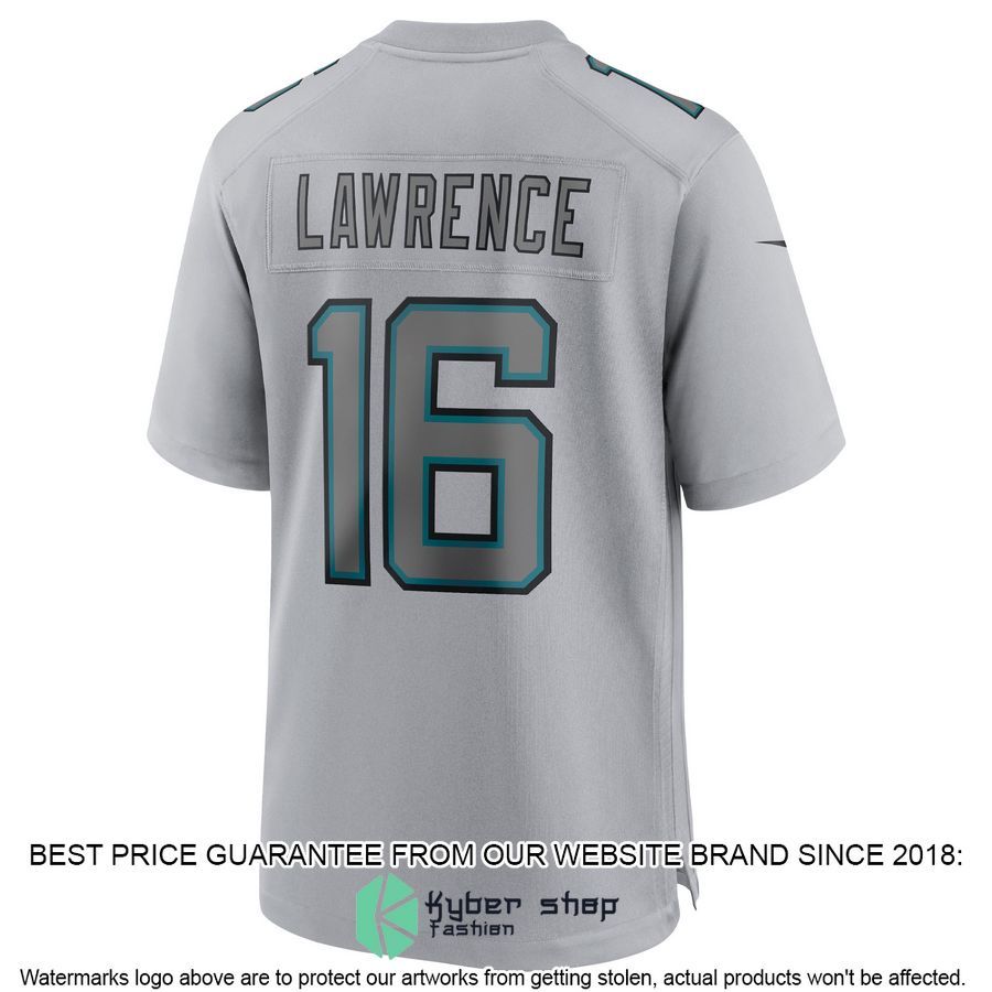 Trevor Lawrence Jacksonville Jaguars Atmosphere Fashion Gray Football Jersey 3 Trevor Lawrence Jacksonville Jaguars Atmosphere Fashion Gray Football Jersey word1