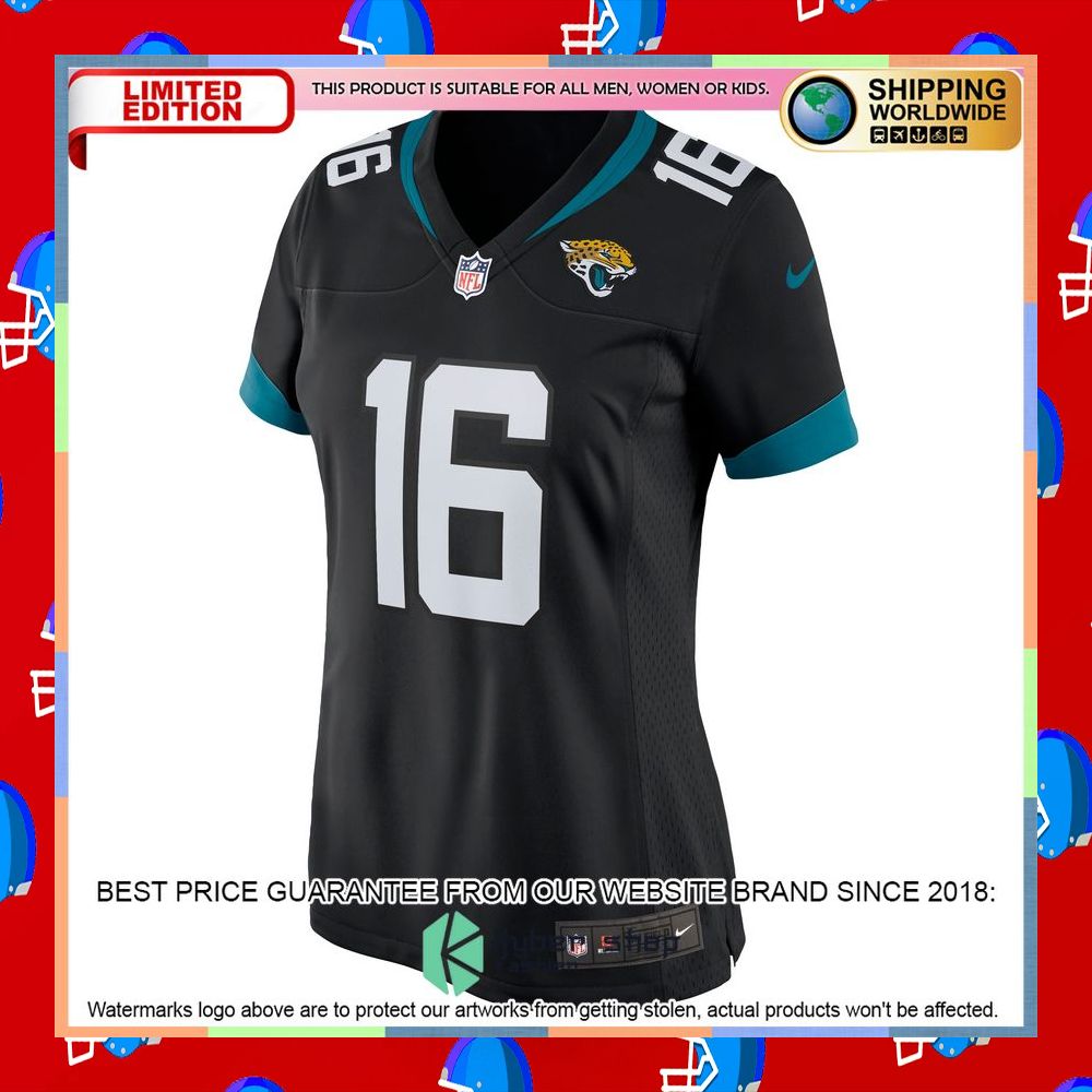 Trevor Lawrence Jacksonville Jaguars Women's Alternate Black Football Jersey 8 Trevor Lawrence Jacksonville Jaguars Women's Alternate Black Football Jersey word2