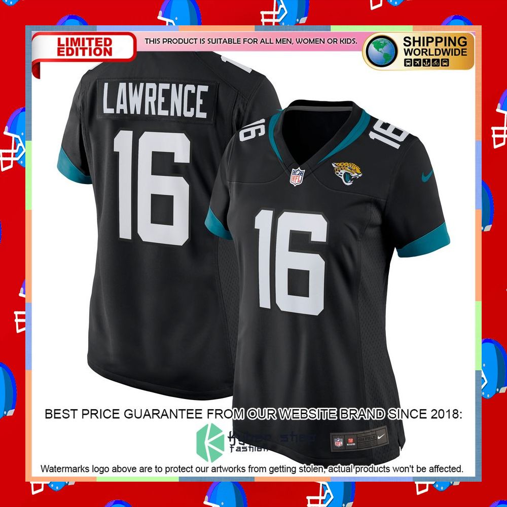 Trevor Lawrence Jacksonville Jaguars Women's Alternate Black Football Jersey 10 Trevor Lawrence Jacksonville Jaguars Women's Alternate Black Football Jersey word2