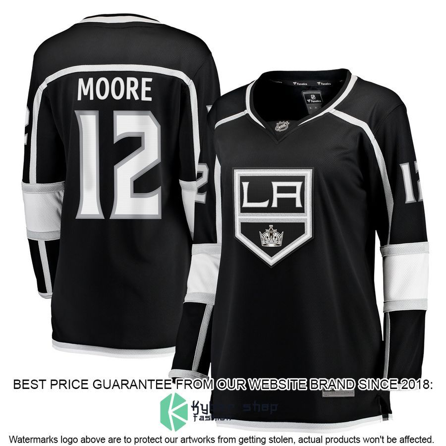 Trevor Moore Los Angeles Kings Women's Black Hockey Jersey