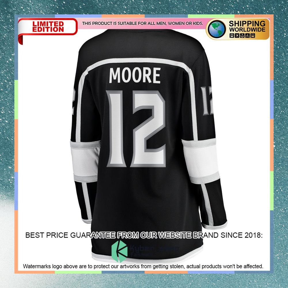Trevor Moore Los Angeles Kings Women's Black Hockey Jersey 7 Trevor Moore Los Angeles Kings Women's Black Hockey Jersey word3