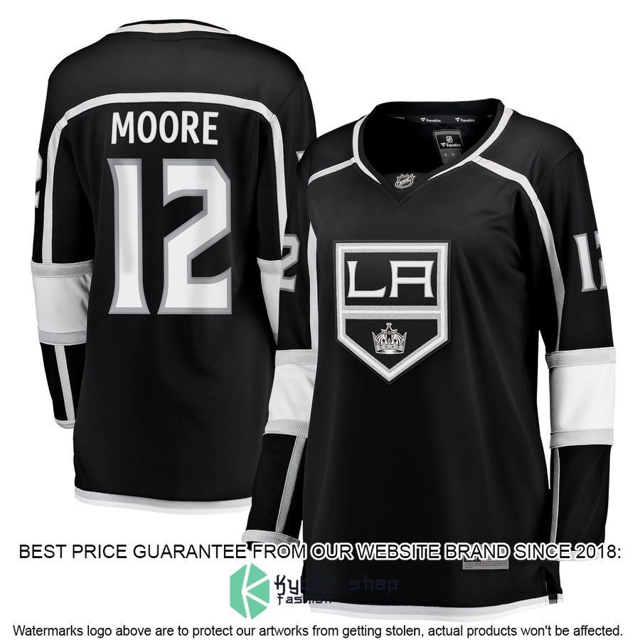 Trevor Moore Los Angeles Kings Women's Black Hockey Jersey 4 Trevor Moore Los Angeles Kings Women's Black Hockey Jersey word3