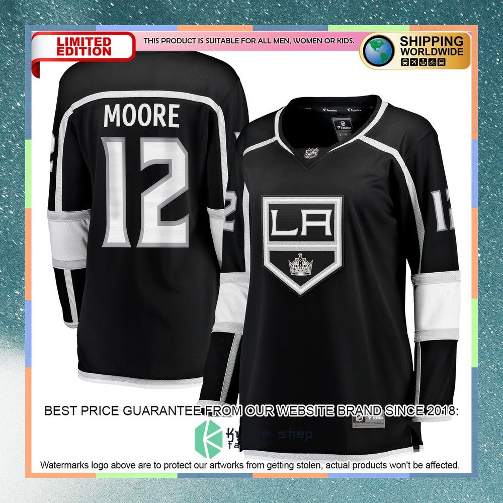 Trevor Moore Los Angeles Kings Women's Black Hockey Jersey 8 Trevor Moore Los Angeles Kings Women's Black Hockey Jersey word3
