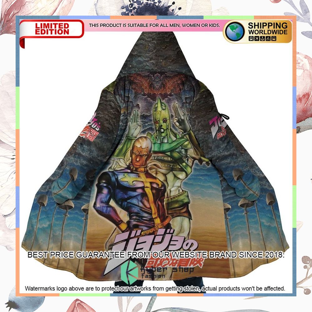 Trippy Enrico Pucci C-Moon Jojos Bizarre Adventure Hooded Cloak 5 Trippy Enrico Pucci C-Moon Jojos Bizarre Adventure Hooded Cloak word2