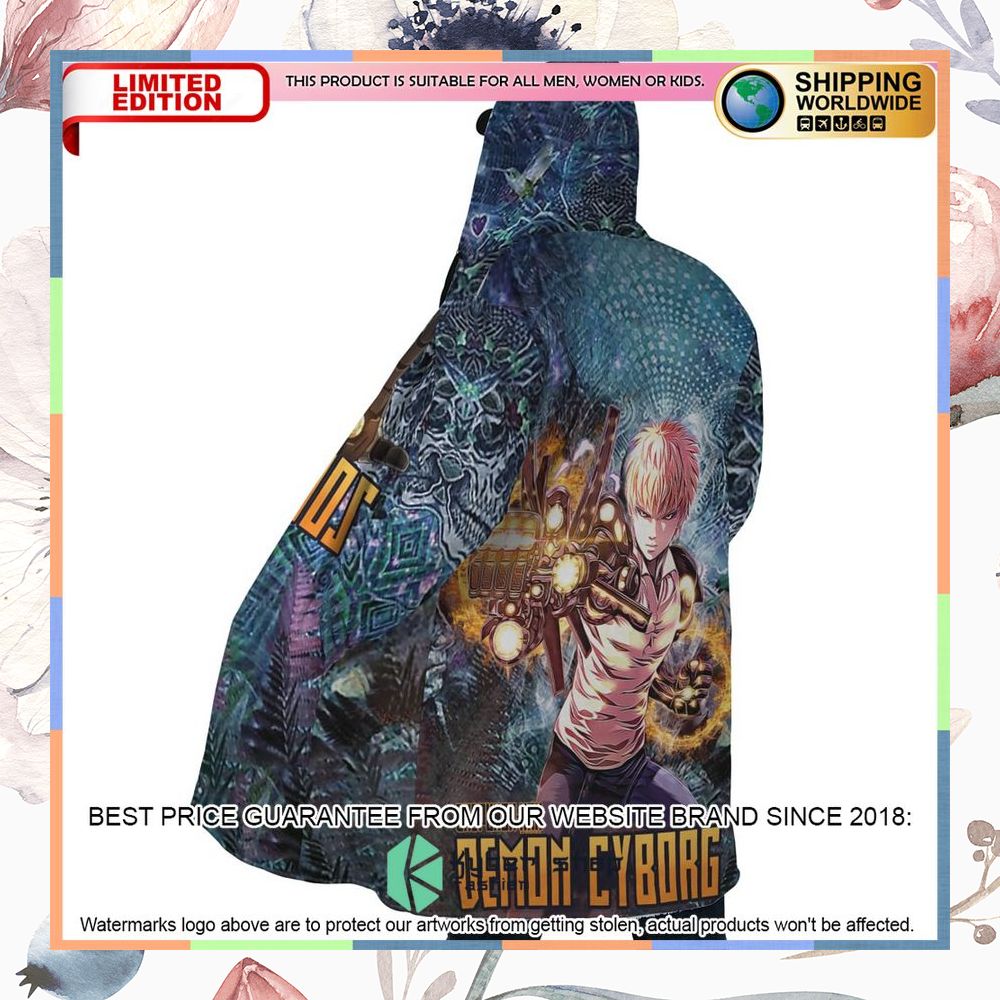 Trippy Genos One Punch Man Hooded Cloak 10 Trippy Genos One Punch Man Hooded Cloak word3