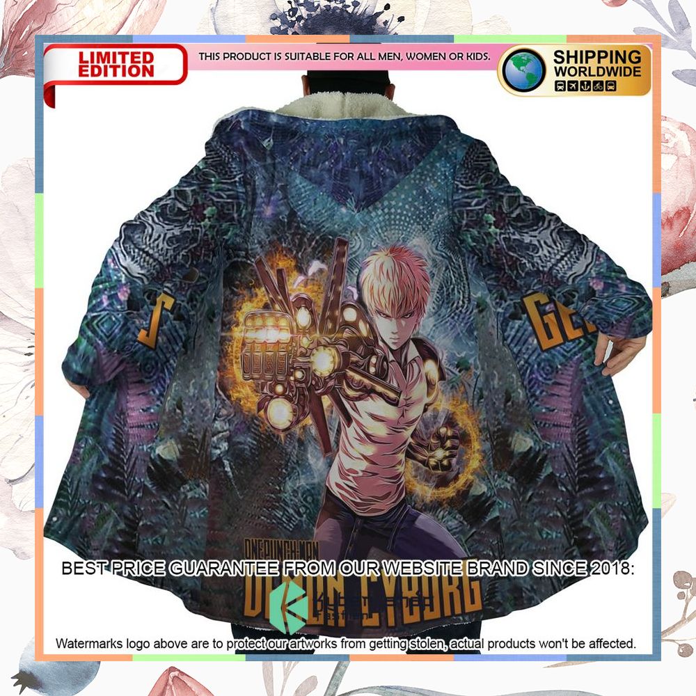 Trippy Genos One Punch Man Hooded Cloak 12 Trippy Genos One Punch Man Hooded Cloak word3