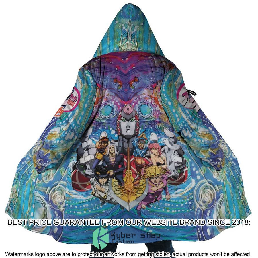 Trippy Golden Wind Squad Jojos Bizarre Adventure Hooded Cloak