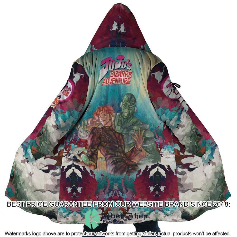 Trippy Kakyoin Hierophant Green Jojos Bizarre Adventure Hooded Cloak