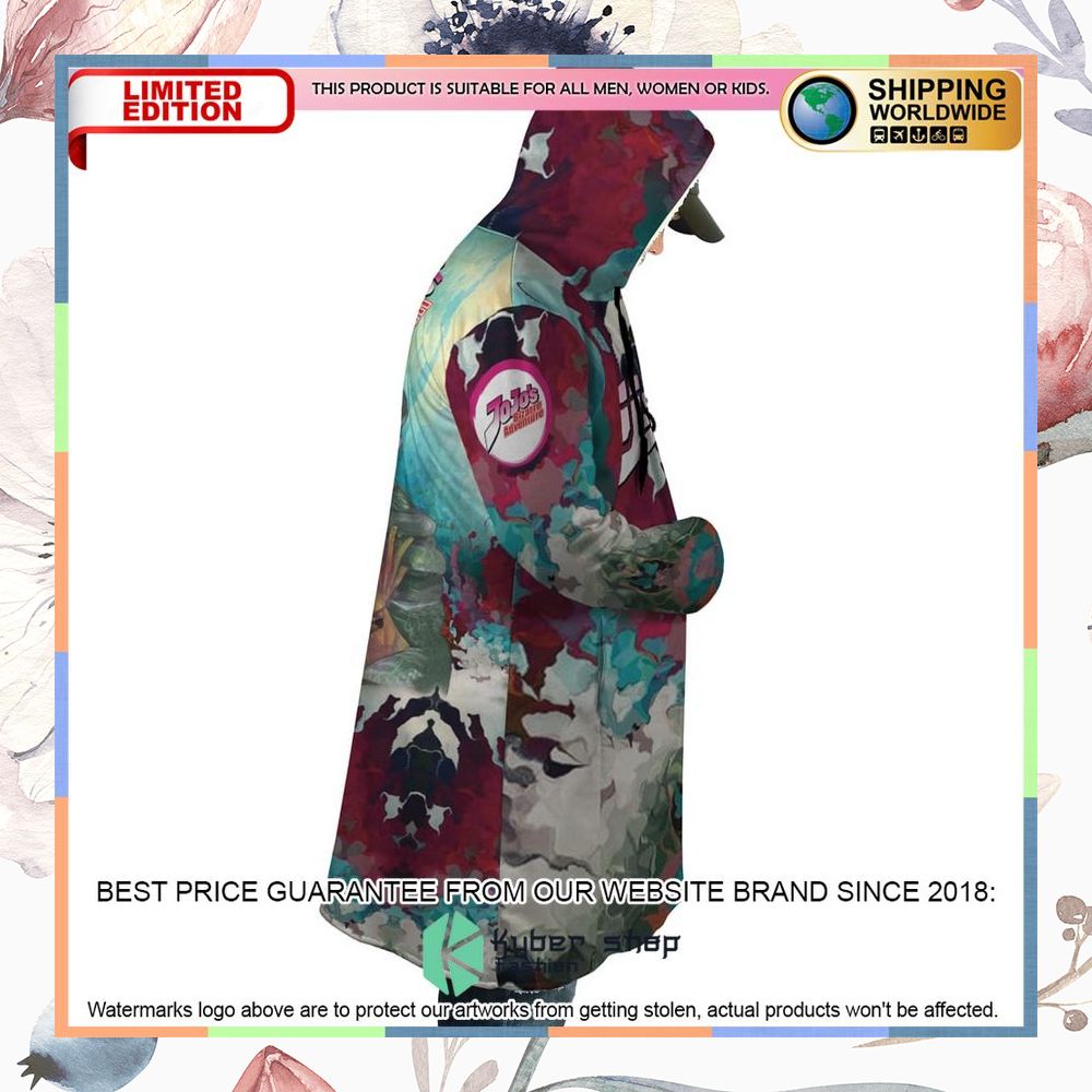 Trippy Kakyoin Hierophant Green Jojos Bizarre Adventure Hooded Cloak 9 Trippy Kakyoin Hierophant Green Jojos Bizarre Adventure Hooded Cloak word2