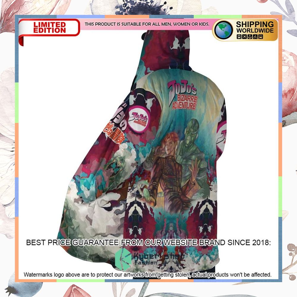 Trippy Kakyoin Hierophant Green Jojos Bizarre Adventure Hooded Cloak 10 Trippy Kakyoin Hierophant Green Jojos Bizarre Adventure Hooded Cloak word2