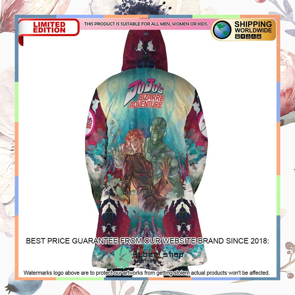 Trippy Kakyoin Hierophant Green Jojos Bizarre Adventure Hooded Cloak 11 Trippy Kakyoin Hierophant Green Jojos Bizarre Adventure Hooded Cloak word2
