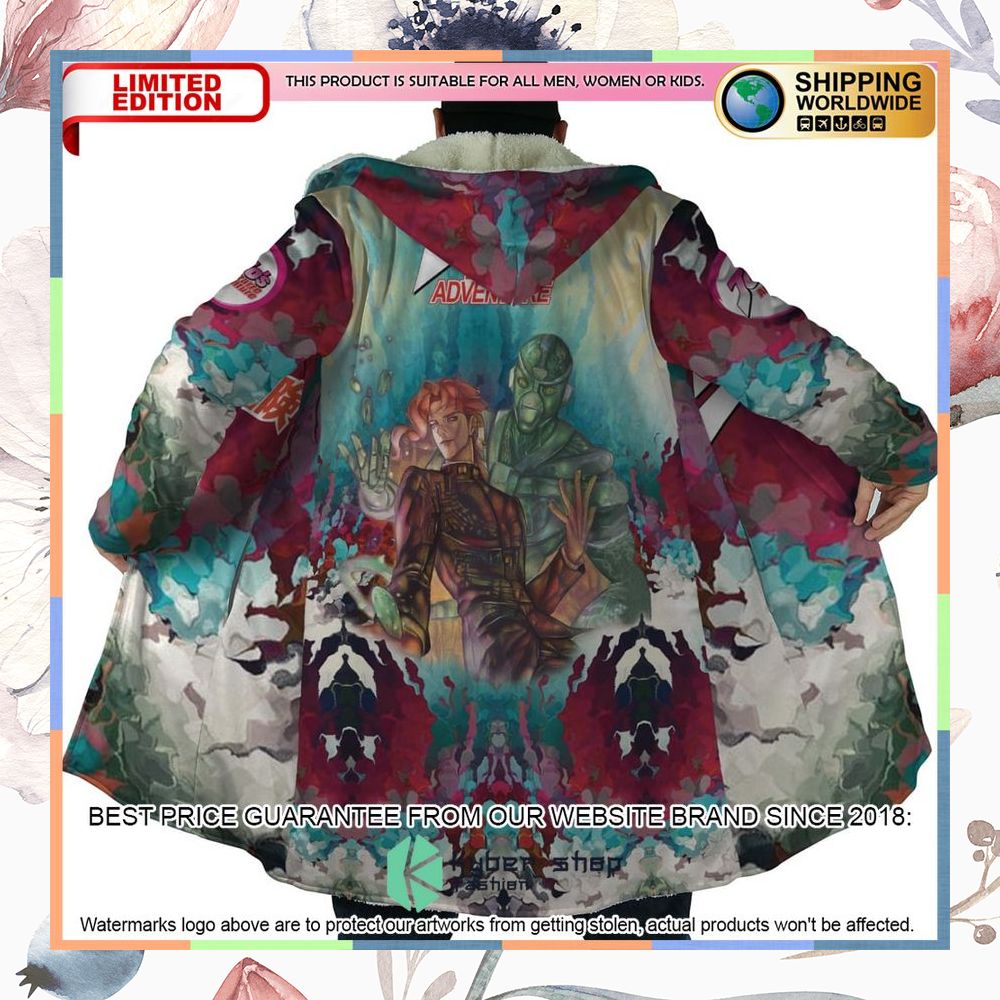 Trippy Kakyoin Hierophant Green Jojos Bizarre Adventure Hooded Cloak 12 Trippy Kakyoin Hierophant Green Jojos Bizarre Adventure Hooded Cloak word2