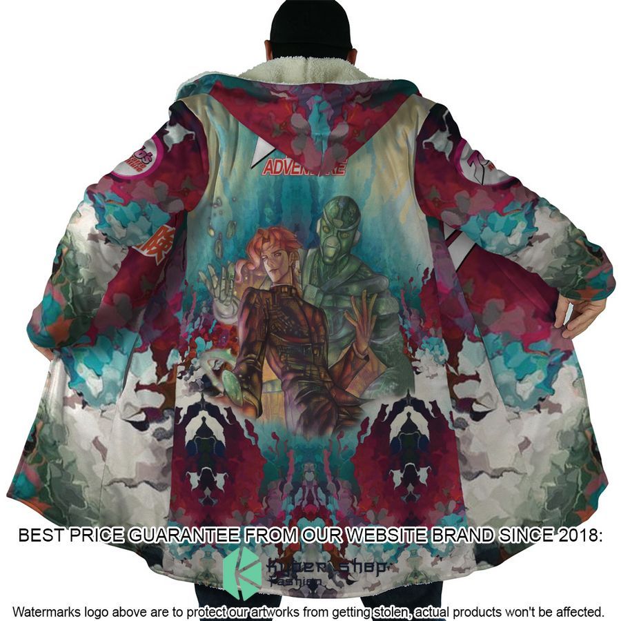 Trippy Kakyoin Hierophant Green Jojos Bizarre Adventure Hooded Cloak 6 Trippy Kakyoin Hierophant Green Jojos Bizarre Adventure Hooded Cloak word2