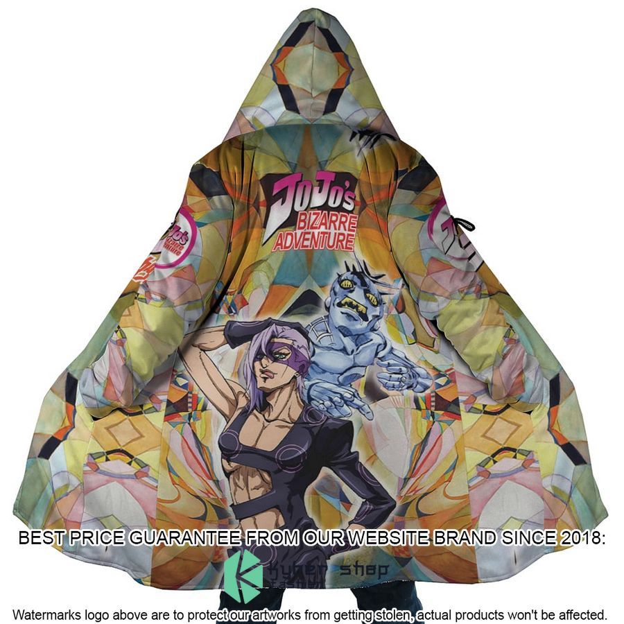 Trippy Melone Babyhead Jojos Bizarre Adventure Hooded Cloak