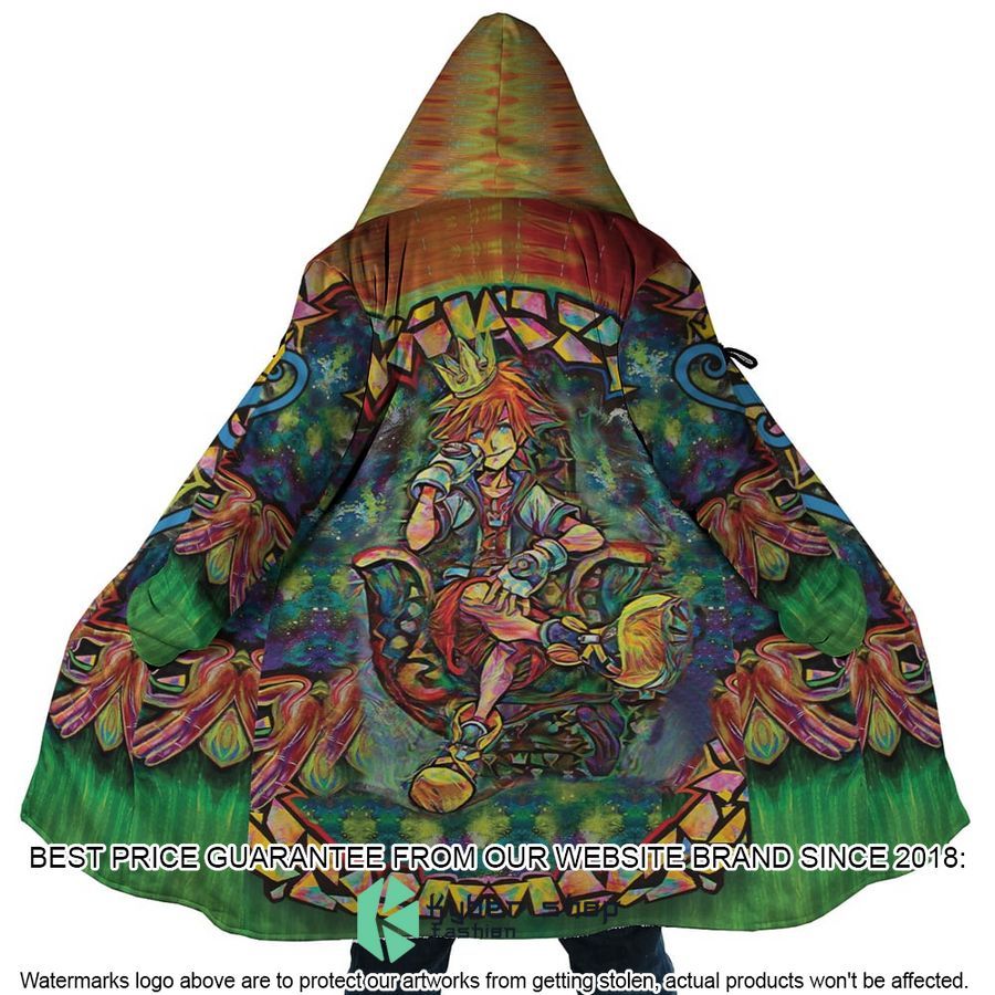 Trippy Sora Kingdom Hearts Hooded Cloak word3