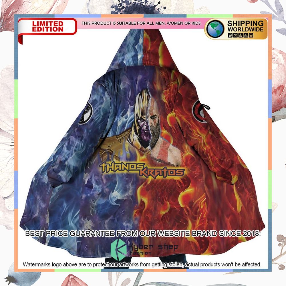 Trippy Thanos And Kratos Marvel Hooded Cloak 7 Trippy Thanos And Kratos Marvel Hooded Cloak word3