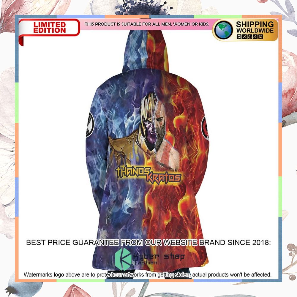 Trippy Thanos And Kratos Marvel Hooded Cloak 11 Trippy Thanos And Kratos Marvel Hooded Cloak word3