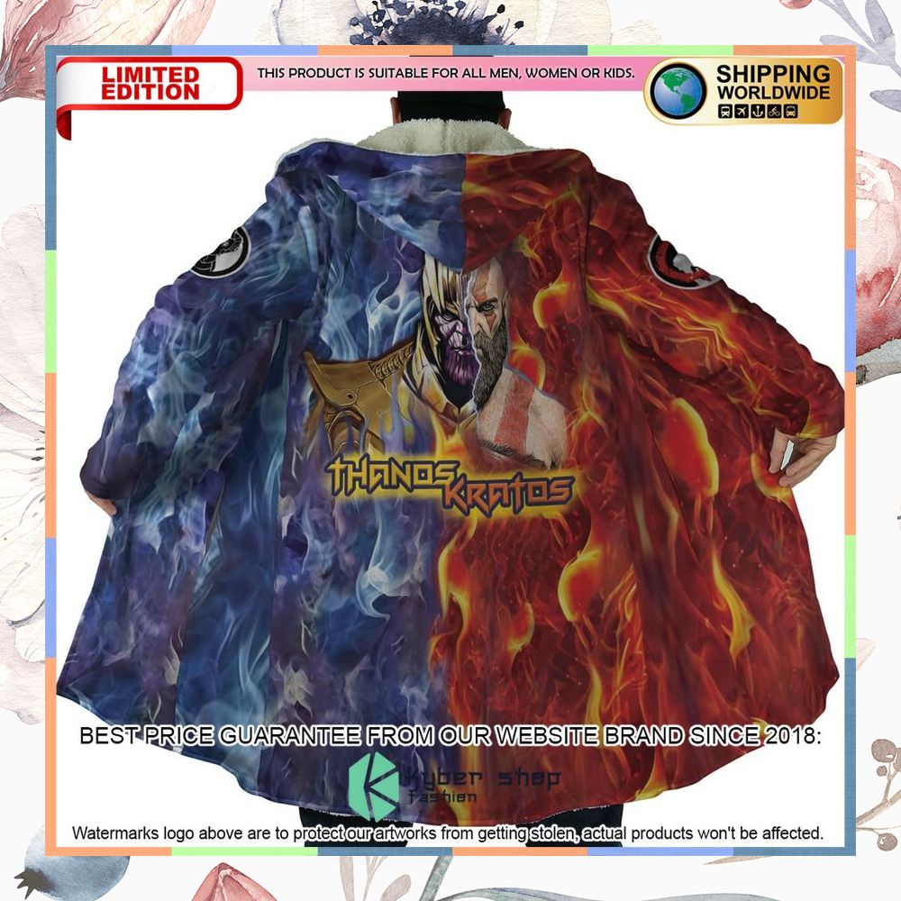 Trippy Thanos And Kratos Marvel Hooded Cloak 12 Trippy Thanos And Kratos Marvel Hooded Cloak word3