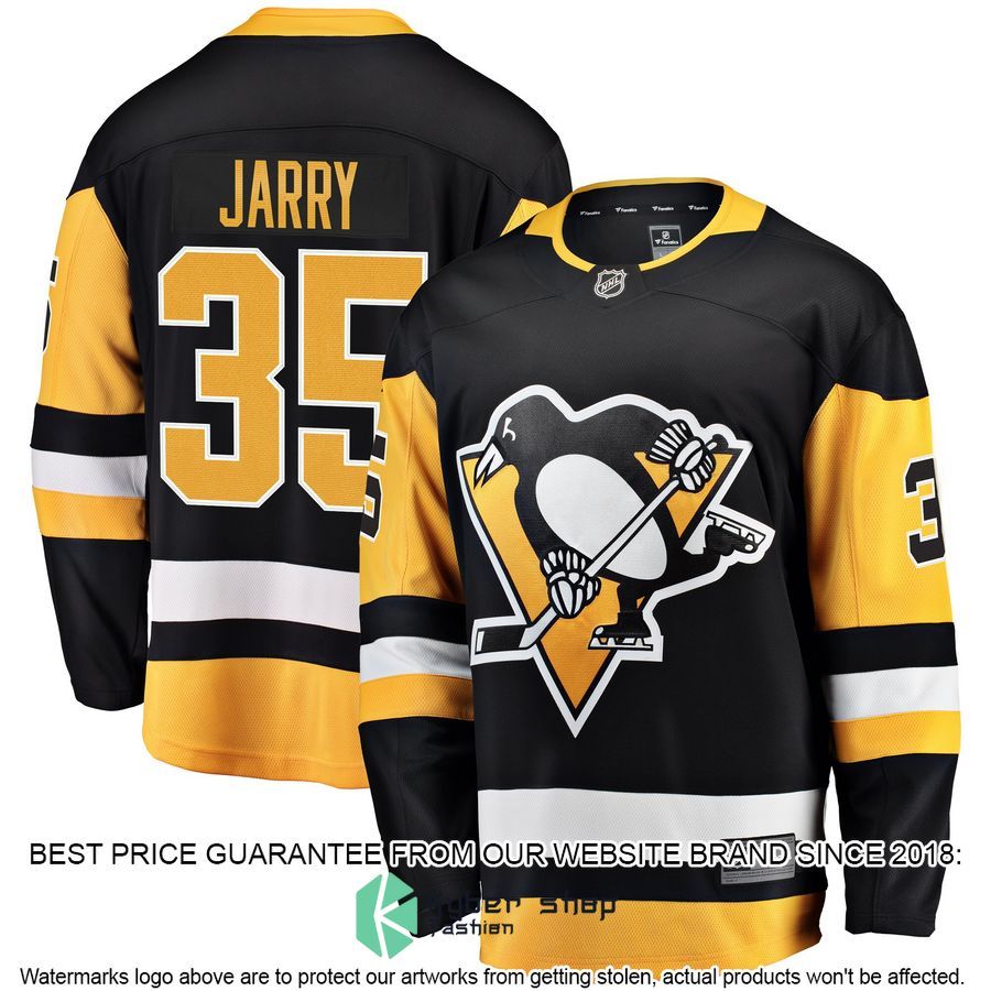 Tristan Jarry Pittsburgh Penguins Home Black Hockey Jersey