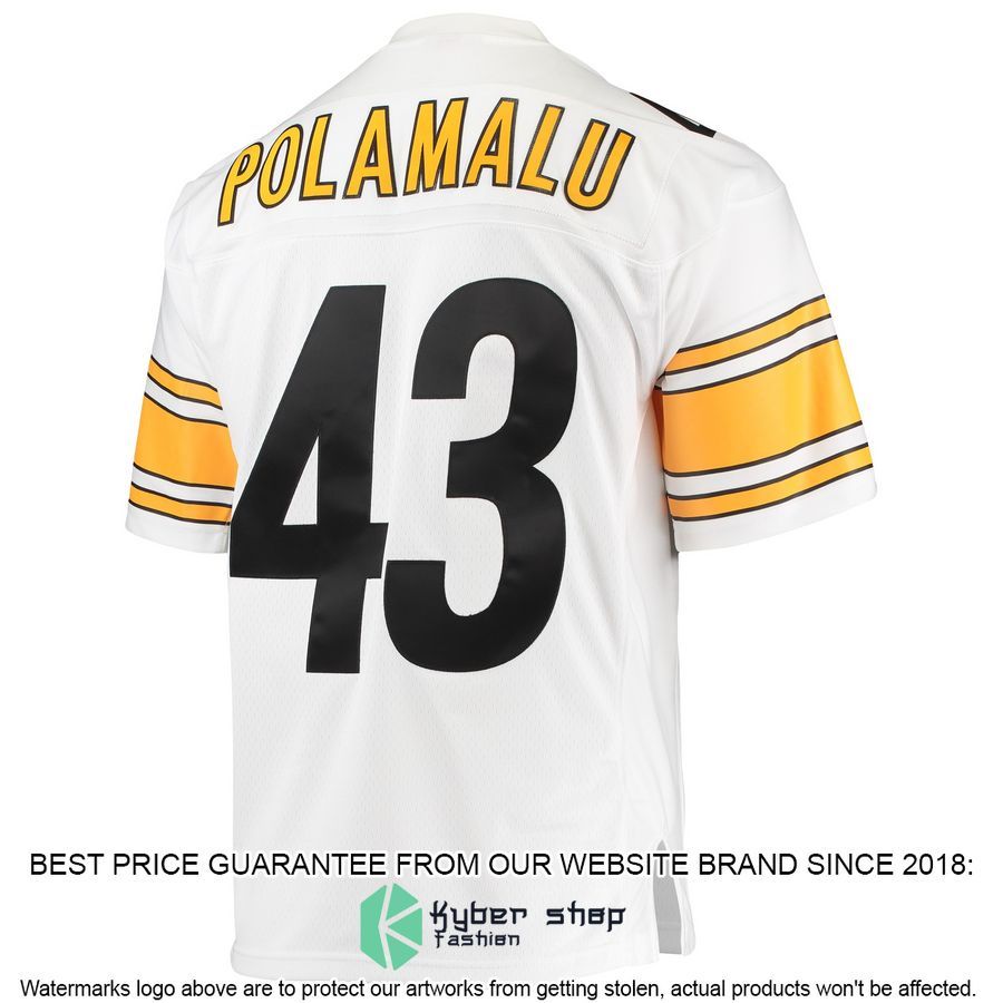 Troy Polamalu Pittsburgh Steelers Mitchell & Ness 2005 Legacy Replica White Football Jersey 3 Troy Polamalu Pittsburgh Steelers Mitchell & Ness 2005 Legacy Replica White Football Jersey word3