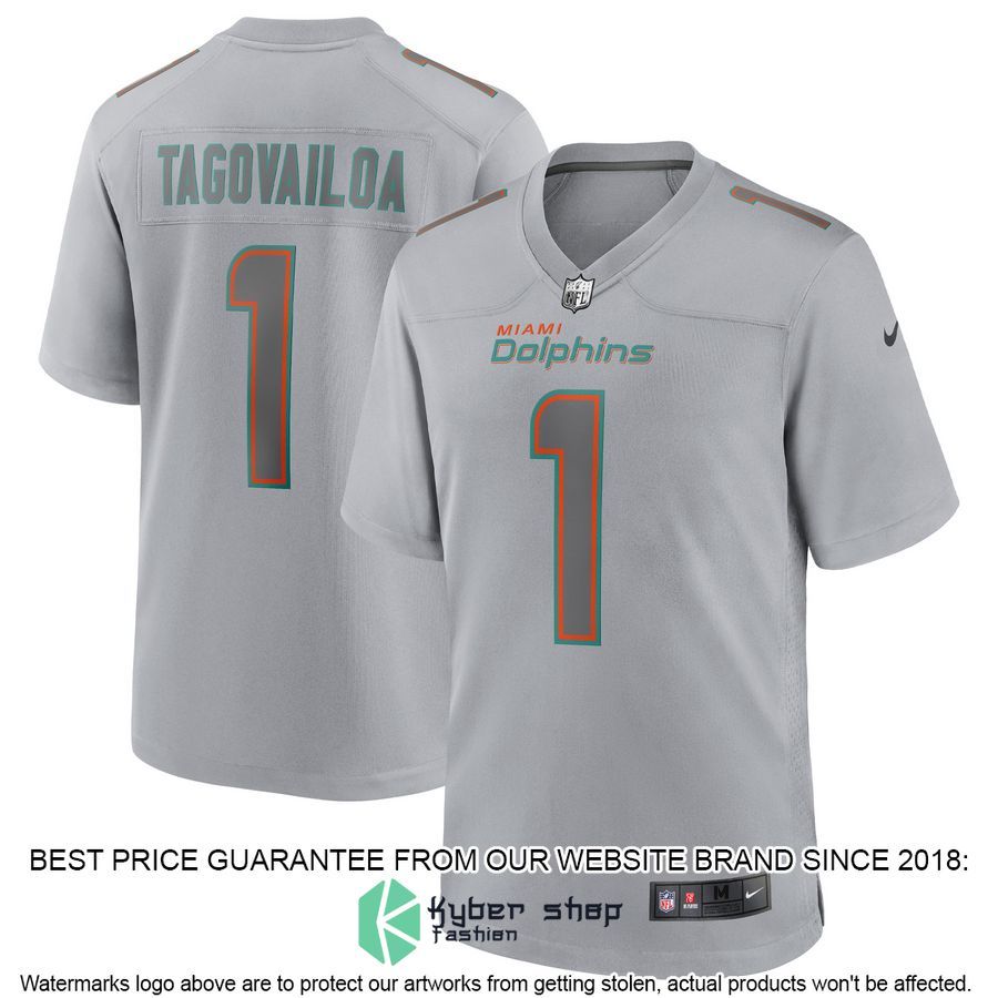Tua Tagovailoa Miami Dolphins Atmosphere Fashion Gray Football Jersey 4 Tua Tagovailoa Miami Dolphins Atmosphere Fashion Gray Football Jersey word2