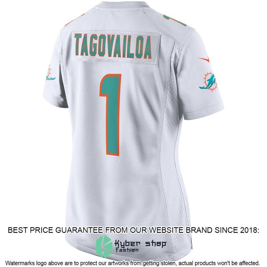 Tua Tagovailoa Miami Dolphins Women's White Football Jersey 3 Tua Tagovailoa Miami Dolphins Women's White Football Jersey word1