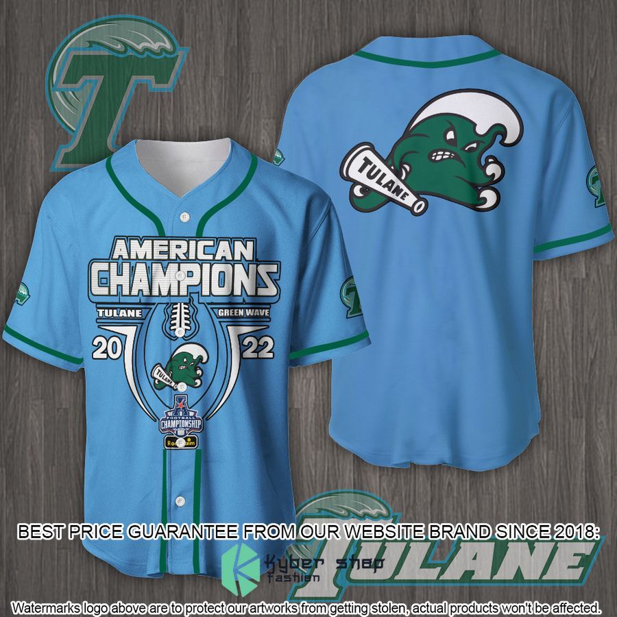 Tulane Green Wave AAC Champions Blue Hawaiian Shirt