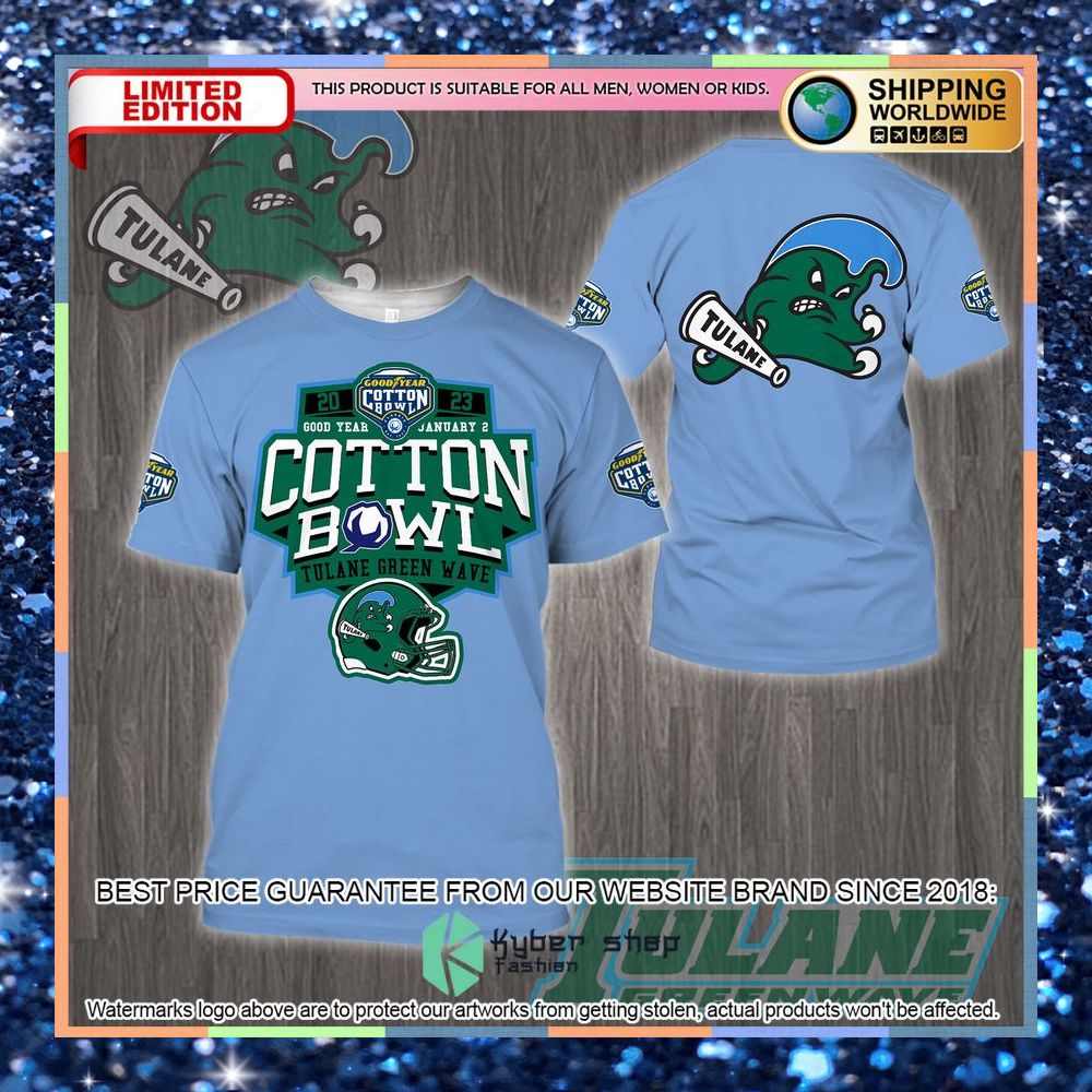 Tulane Green Wave Cotton Bowl Champions 2023 Blue 3D Hoodie, Shirt 6 Tulane Green Wave Cotton Bowl Champions 2023 Blue 3D Hoodie, Shirt word1