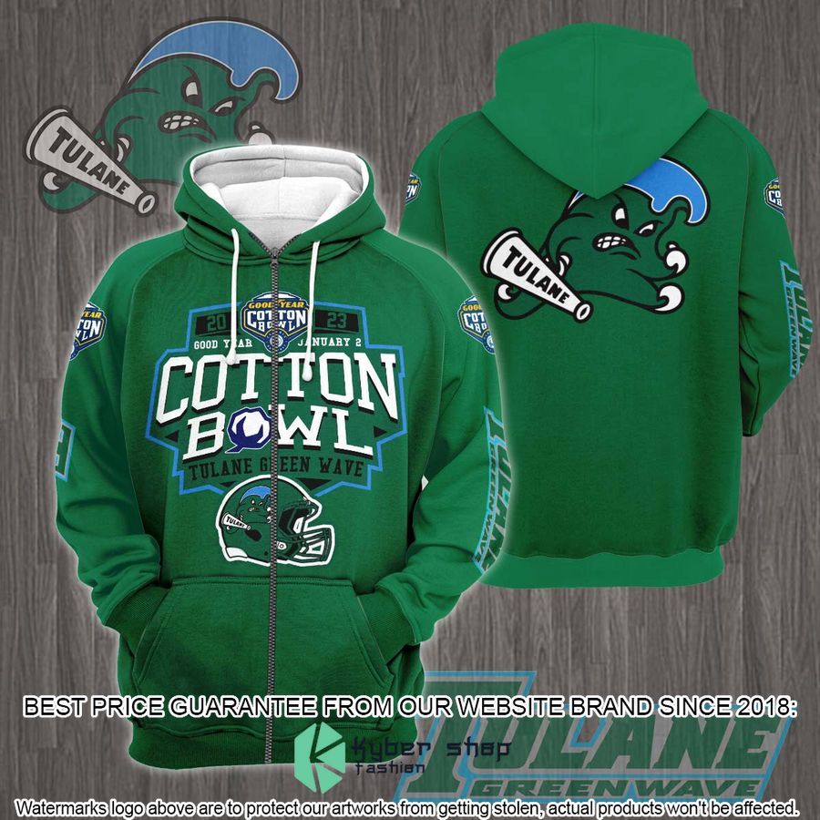 Tulane Green Wave Cotton Bowl Champions 2023 Green 3D Hoodie, Shirt 4 Tulane Green Wave Cotton Bowl Champions 2023 Green 3D Hoodie, Shirt word2
