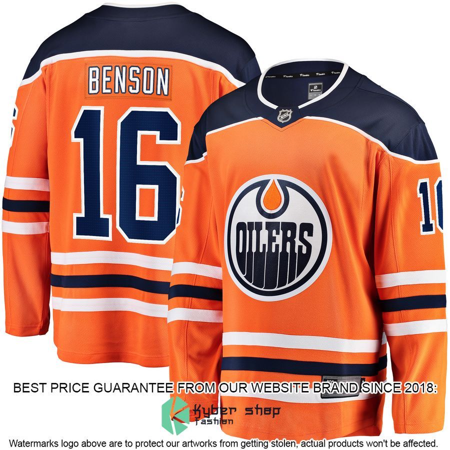 Tyler Benson Edmonton Oilers Orange Hockey Jersey 4 Tyler Benson Edmonton Oilers Orange Hockey Jersey word2