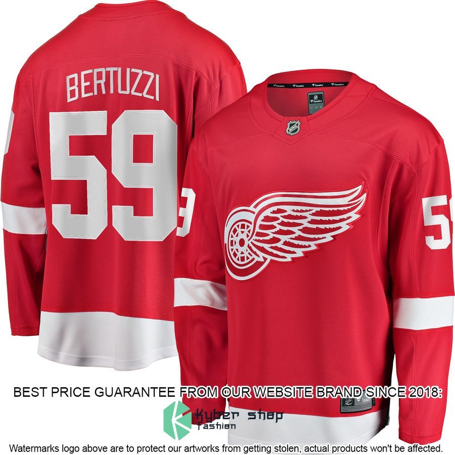 Tyler Bertuzzi Detroit Red Wings Breakaway Red Hockey Jersey