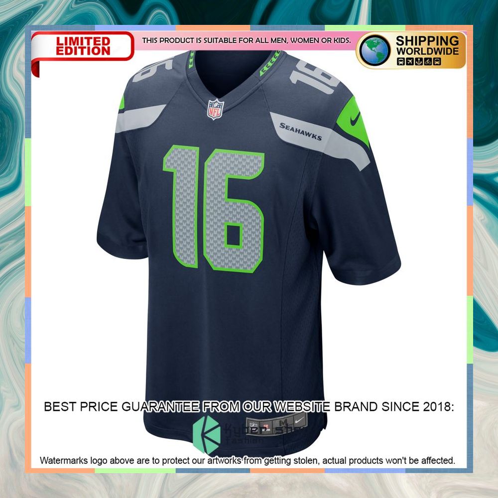 Tyler Lockett Seattle Seahawks Football Team College Navy Football Jersey 6 Tyler Lockett Seattle Seahawks Football Team College Navy Football Jersey word1