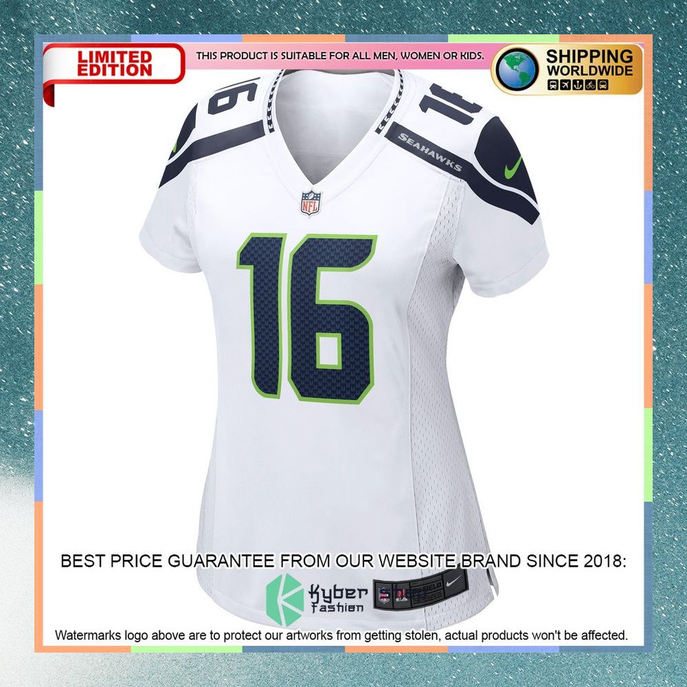 Tyler Lockett Seattle Seahawks Women's White Football Jersey 6 Tyler Lockett Seattle Seahawks Women's White Football Jersey word1