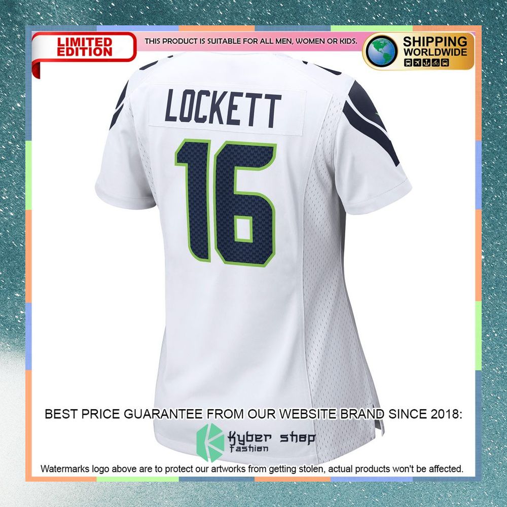 Tyler Lockett Seattle Seahawks Women's White Football Jersey 7 Tyler Lockett Seattle Seahawks Women's White Football Jersey word1