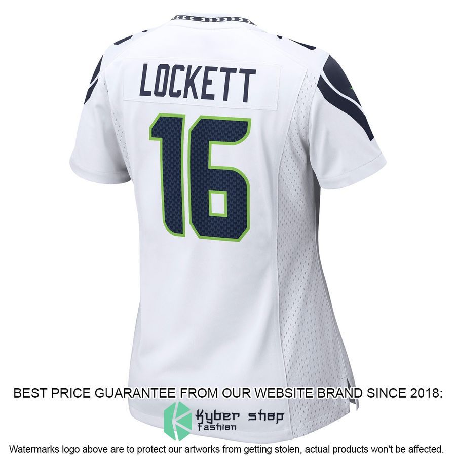 Tyler Lockett Seattle Seahawks Women's White Football Jersey 3 Tyler Lockett Seattle Seahawks Women's White Football Jersey word1