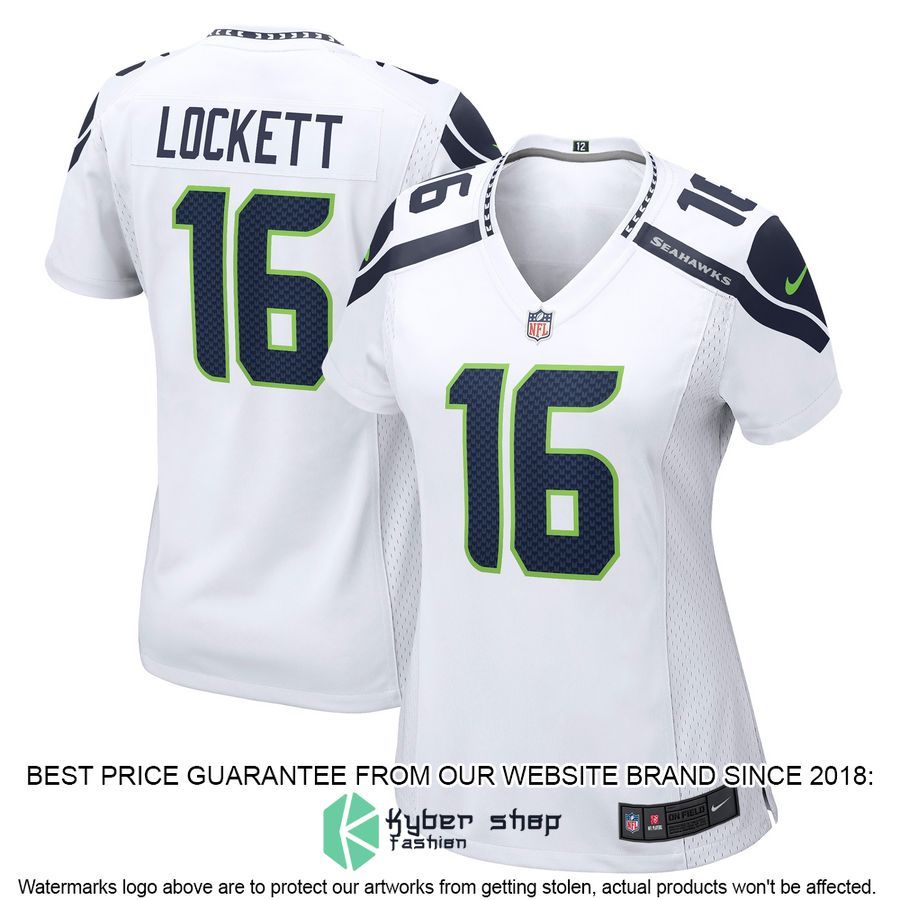 Tyler Lockett Seattle Seahawks Women's White Football Jersey 4 Tyler Lockett Seattle Seahawks Women's White Football Jersey word1